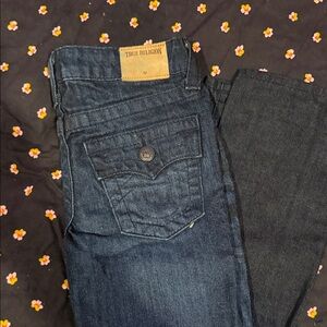 True Religion Boys Dark Blue Bootcut Jeans